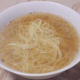 ひき肉とたまねぎの簡単ラーメン